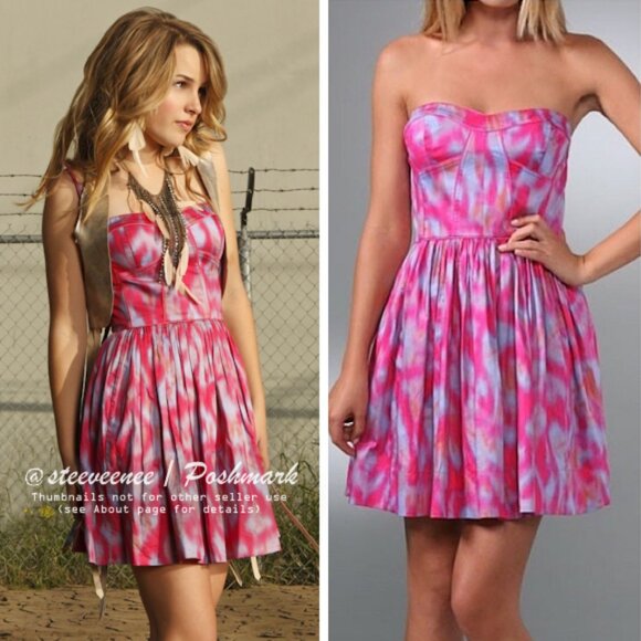 Rebecca Taylor Aurora Strapless Corset Dress ASO Lemonade Mouth - Picture 2 of 8